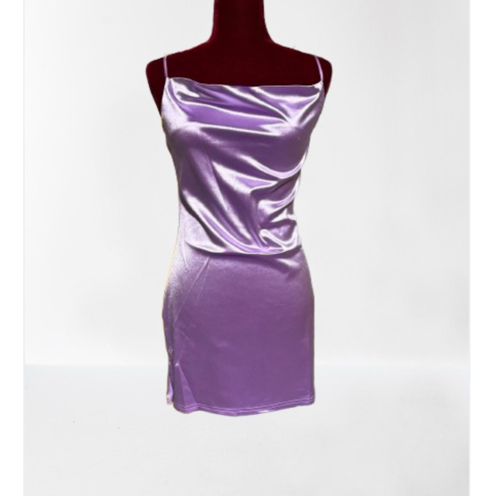 Elegant Lavender Mini Dress